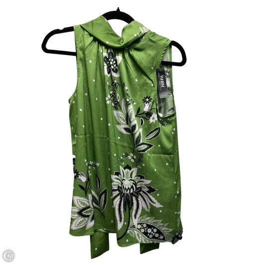 Top Sleeveless By White House Black Market In Green & White, Size: S
