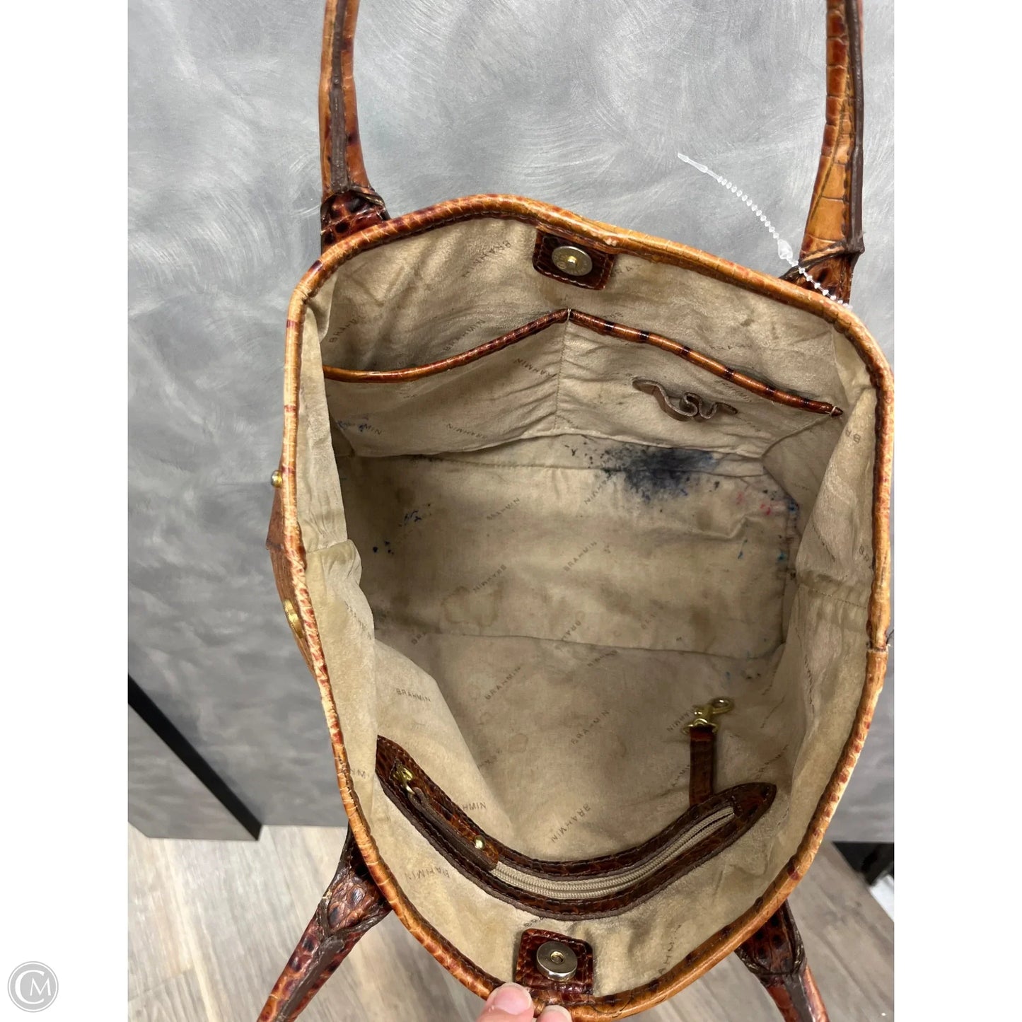 Handbag Designer By Brahmin, Size: Medium