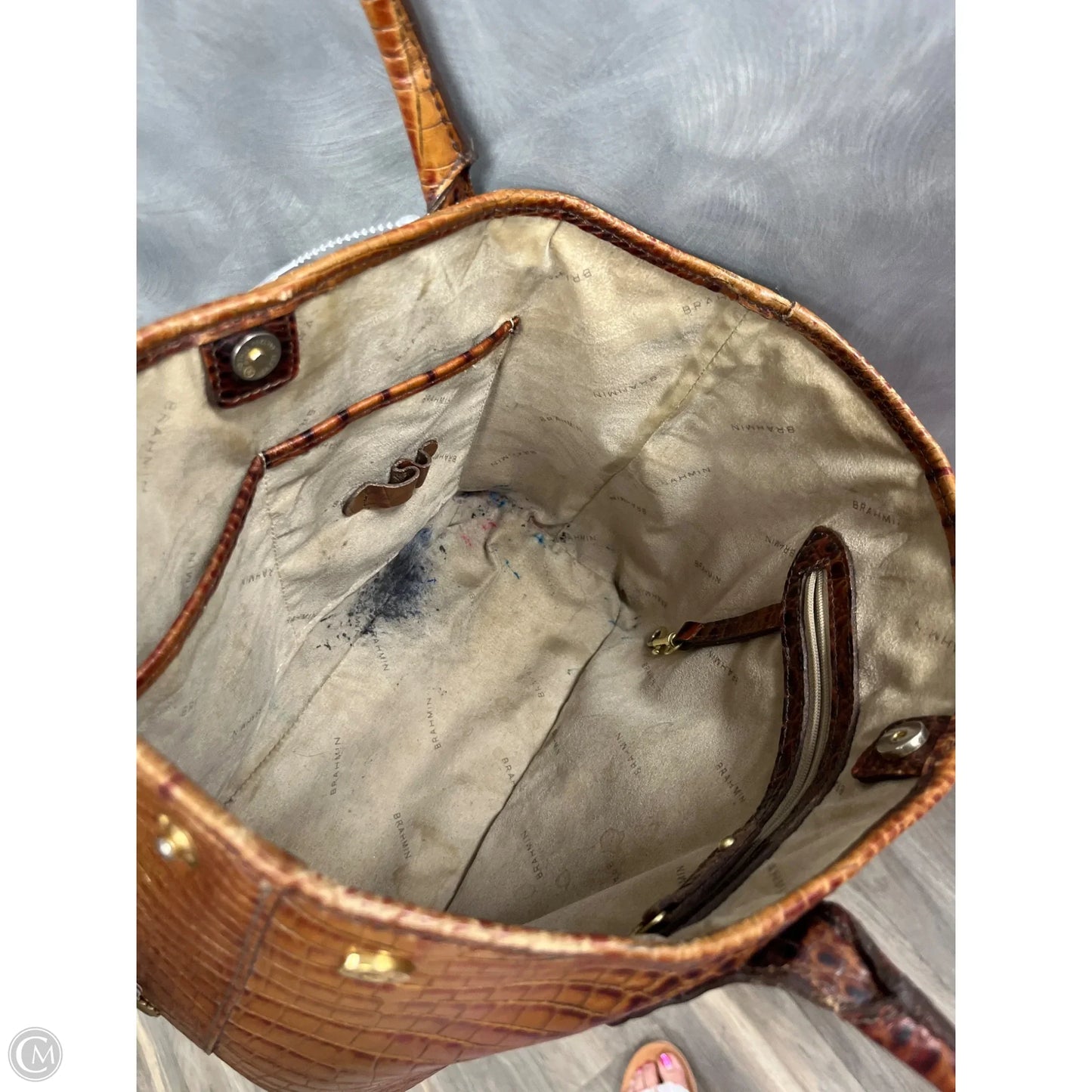 Handbag Designer By Brahmin, Size: Medium