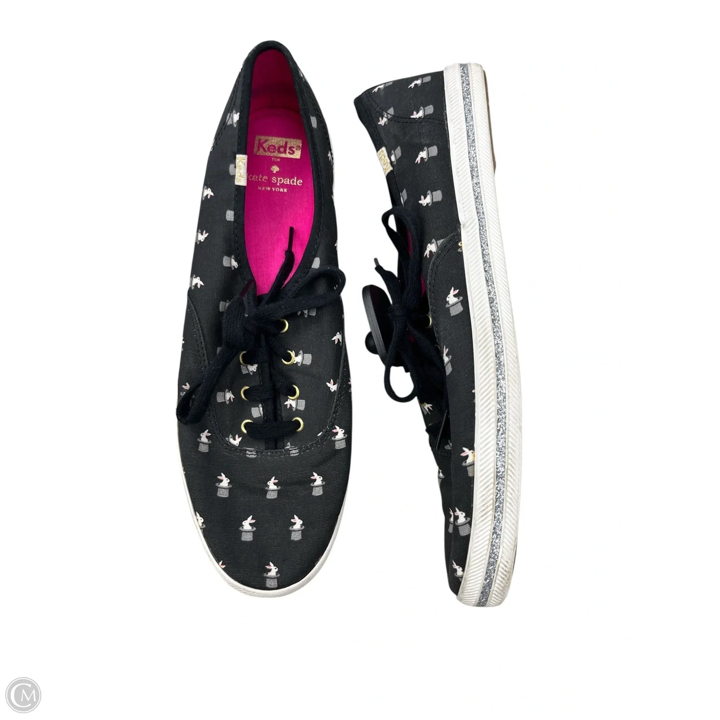 Shoes Designer By Kate Spade In Black & White, Size: 11