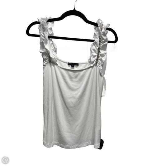 Top Sleeveless By Boston Proper In White, Size: M