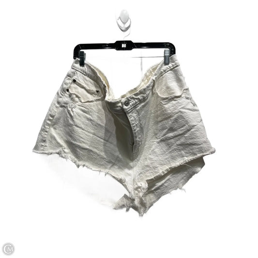 Shorts By Abercrombie And Fitch In White Denim, Size: 22