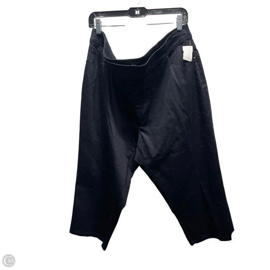 Capris By Kim Rogers In Black, Size: 20