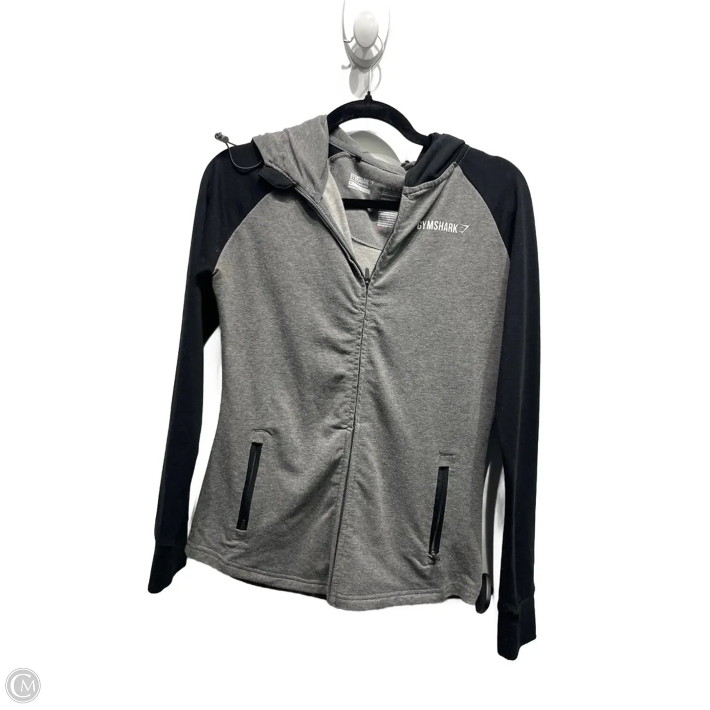 Athletic Jacket By Gym Shark In Grey, Size: M