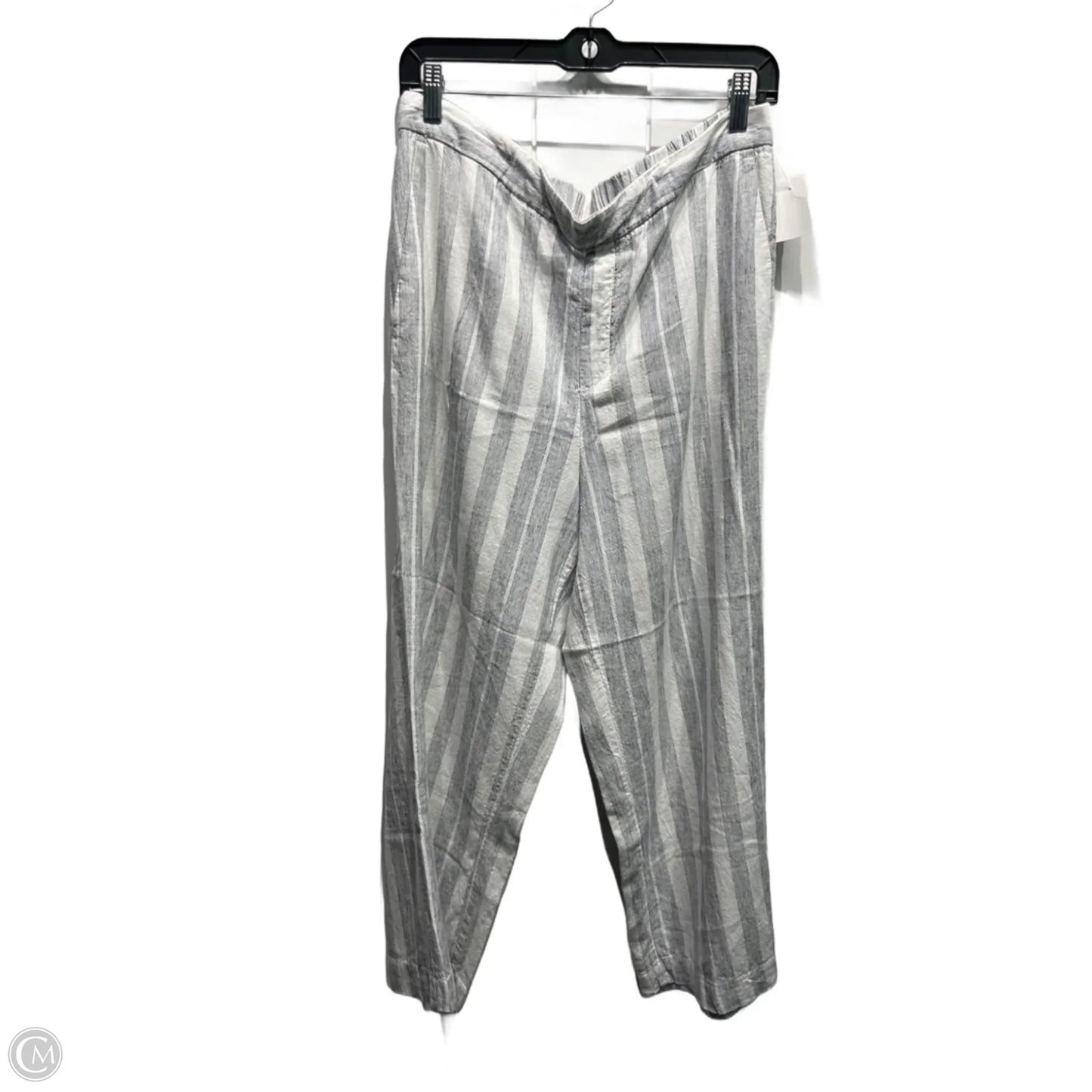 Pants Linen By Old Navy In Grey & White, Size: 12