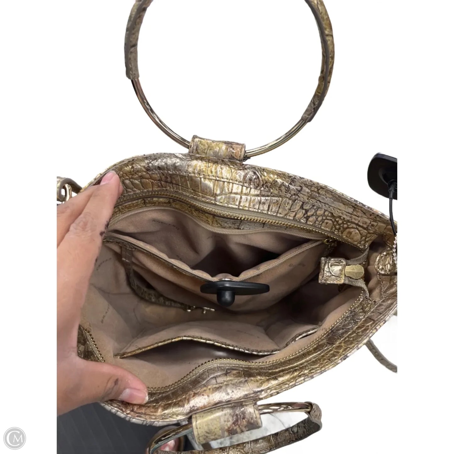 Handbag Designer By Brahmin, Size: Medium