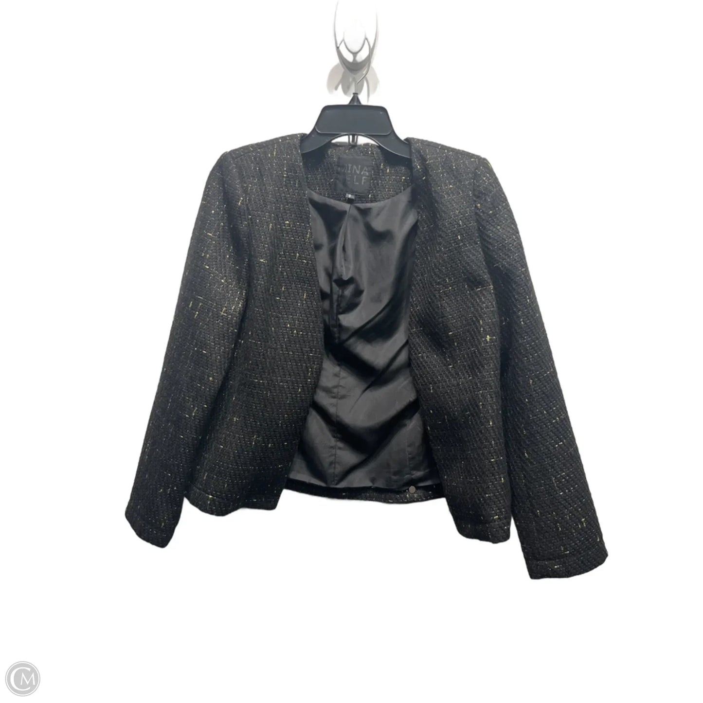 Blazer By mina self  In Black & Gold, Size: S