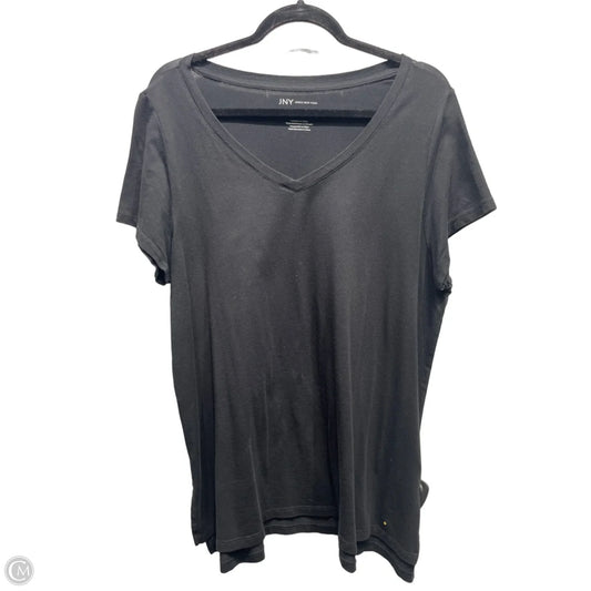 Top Short Sleeve Basic By Jones New York In Black, Size: 1x