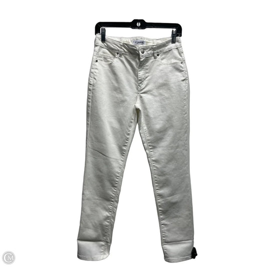 Jeans Straight By D Jeans In White Denim, Size: 6