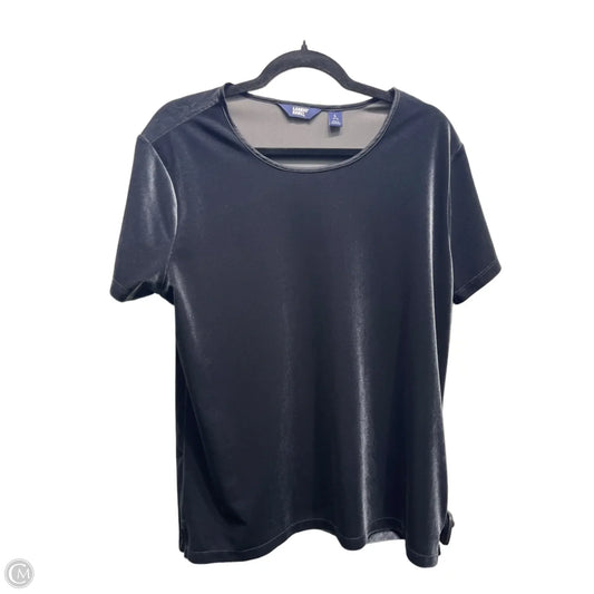Top Short Sleeve By Lands End In Grey, Size: L