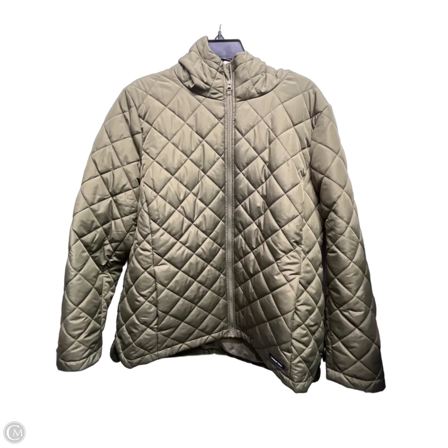 Jacket Puffer & Quilted By Lands End In Green, Size: Xl