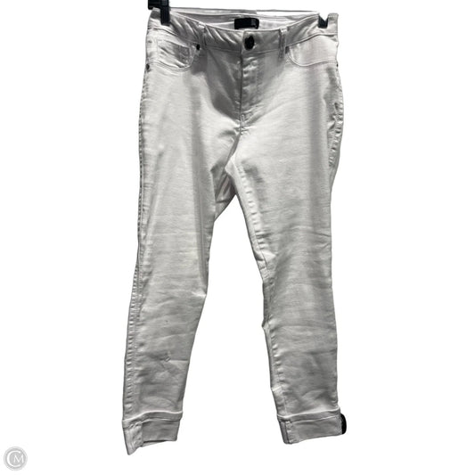 Jeans Cropped By 1822 Denim In White Denim, Size: 10