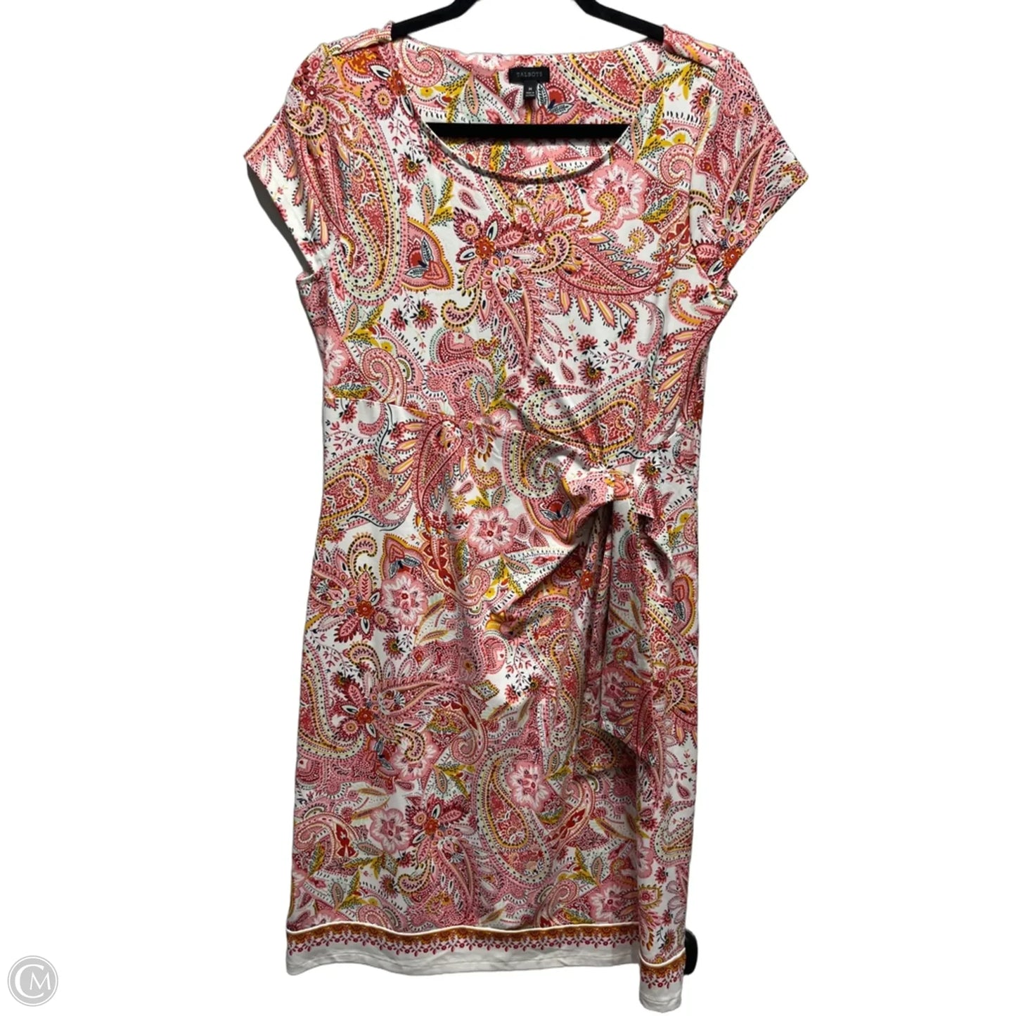 Dress Party Short By Talbots In Pink & Yellow, Size: M