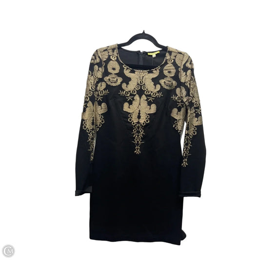 Dress Party Short By Gianni Bini In Black & Gold, Size: M