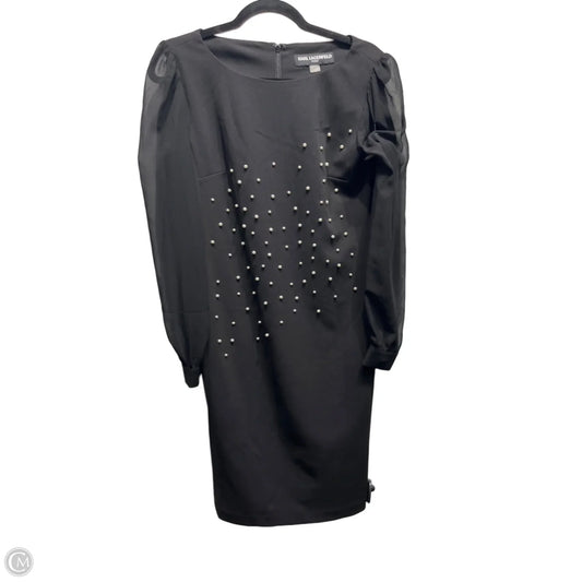 Dress Designer By Karl Lagerfeld In Black, Size: 8