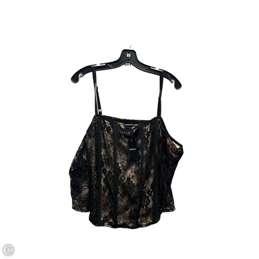 Top Sleeveless By Torrid In Black & Cream, Size: 3x