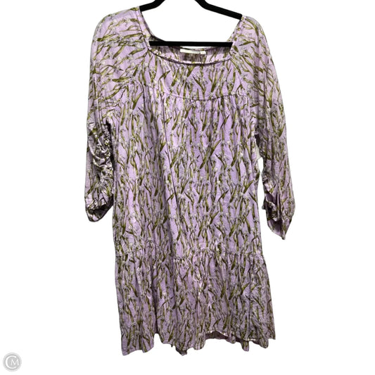 Dress Casual Short By Anthropologie In Purple, Size: L