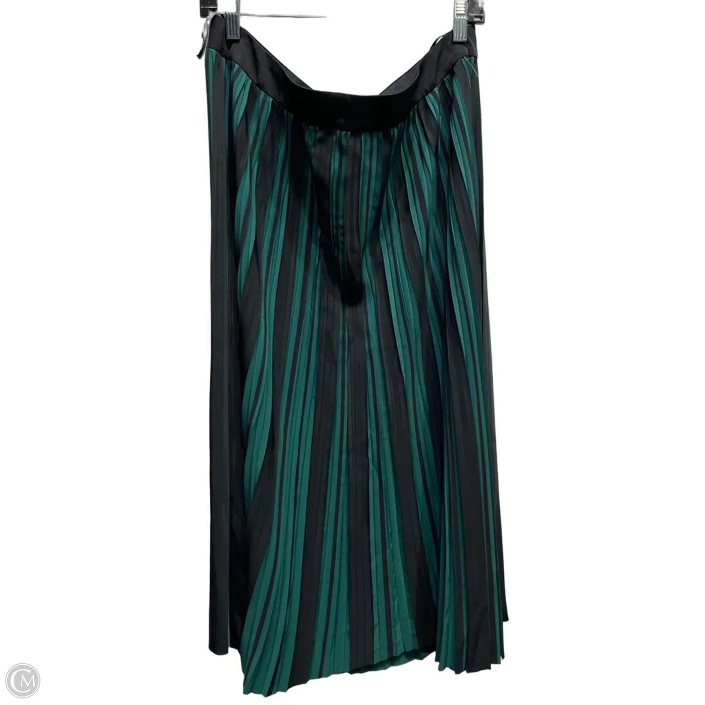 Skirt Designer By Karl Lagerfeld In Black & Green, Size: Xl