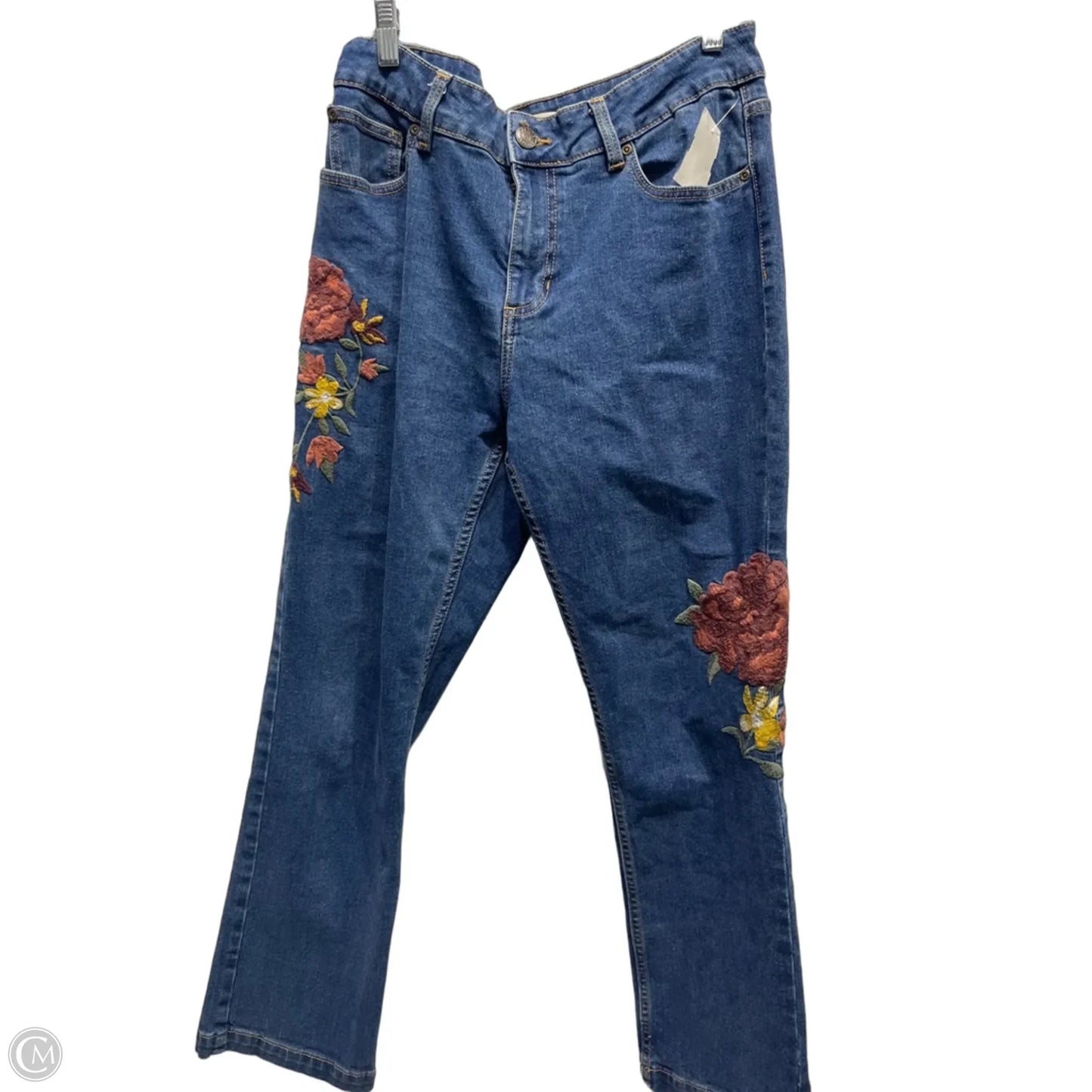 Jeans Straight By DITTOS In Blue Denim, Size: 12