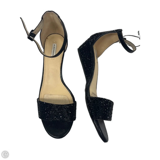 Sandals Heels Wedge By Alex Marie In Black, Size: 8.5