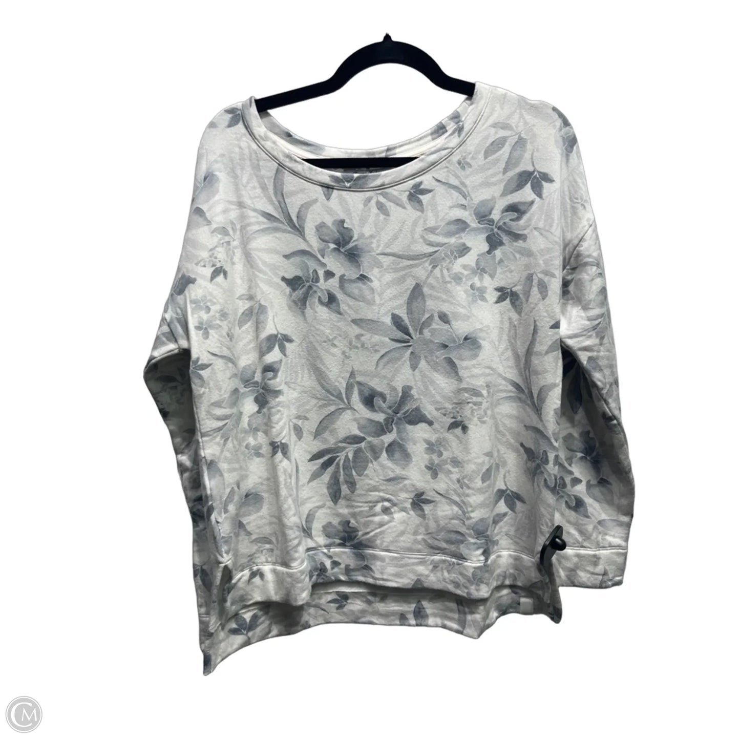 Top Long Sleeve By Tommy Bahama In Grey, Size: M