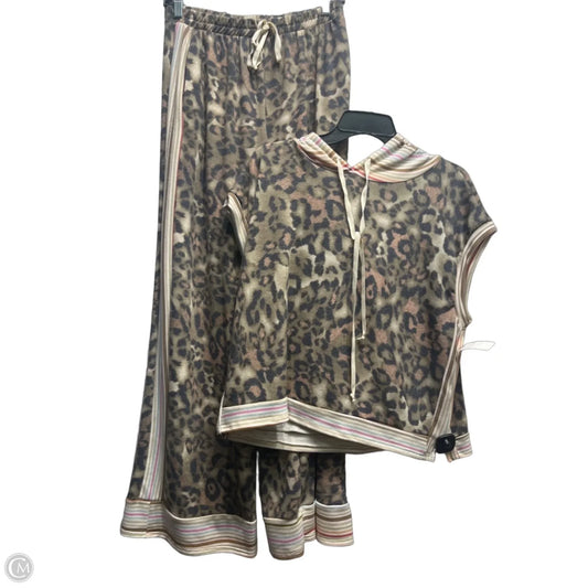 Pants Set 2pc By Mystree In Animal Print, Size: M