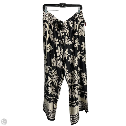 Pants Wide Leg By T Tahari In Black & Cream, Size: 2x
