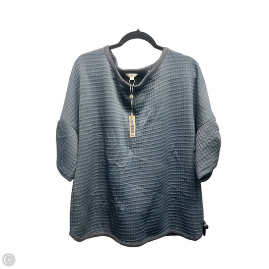 Top Short Sleeve By Max Studio In Blue, Size: Xl