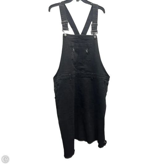 Dress Casual Short By Agnes Orinda In Black Denim, Size: 3x