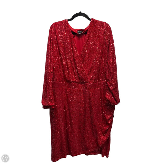 Dress Party Short By Torrid In Red, Size: 4x