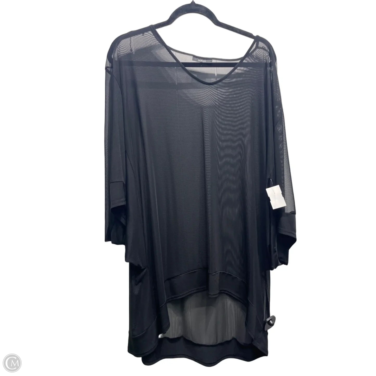 Top Short Sleeve By Alfani In Black, Size: Osfm