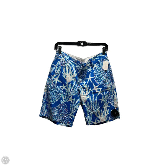 Shorts Designer By Lilly Pulitzer In Blue & White, Size: 4