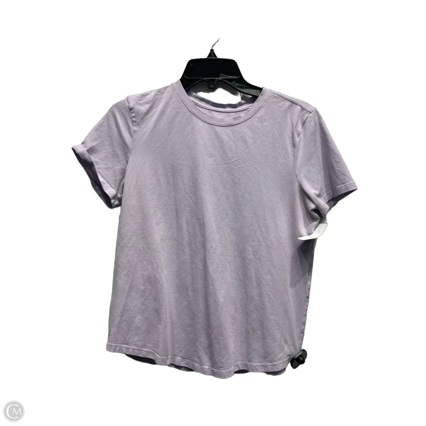 Athletic Top Short Sleeve By Lululemon In Purple, Size: S