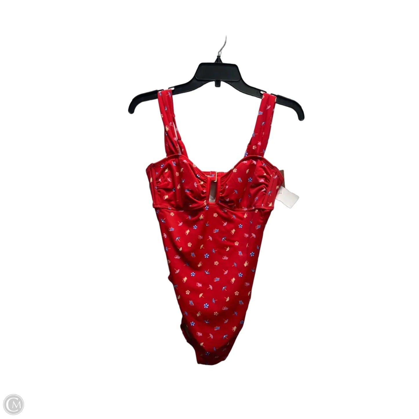 Swimsuit By Shade & Shore In Blue & Red, Size: M