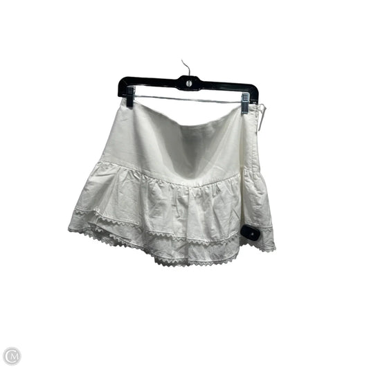 Skirt Mini & Short By Zara In White, Size: L