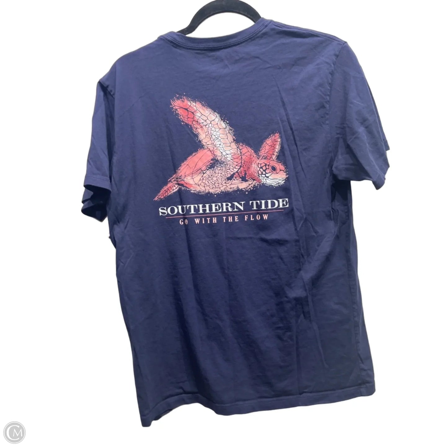 Top Short Sleeve Basic By Southern Tide In Blue & Pink, Size: M