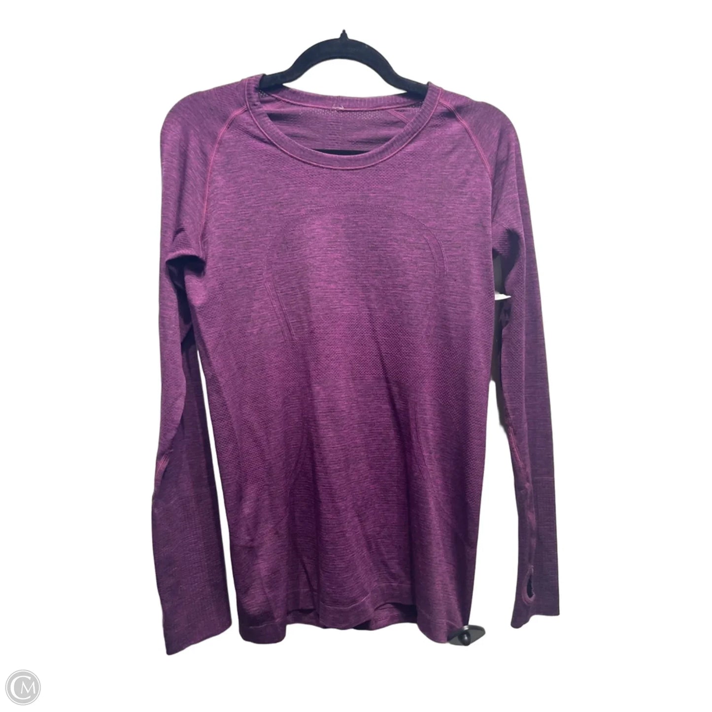 Athletic Top Long Sleeve Crewneck By Lululemon In Purple, Size: 10