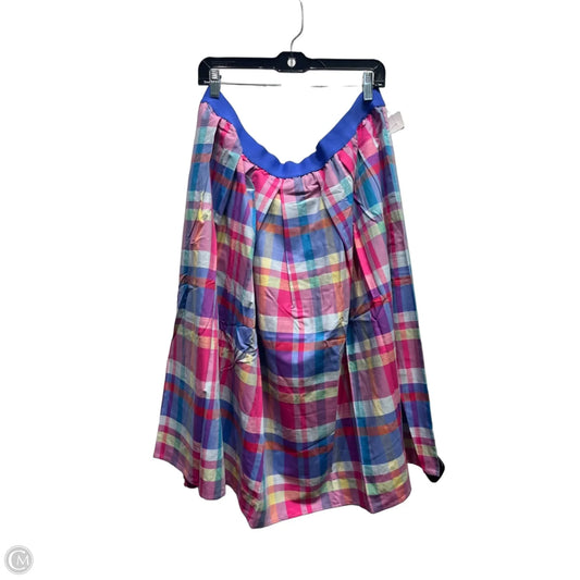 Skirt Midi By Joan Rivers In Blue & Pink, Size: 1x