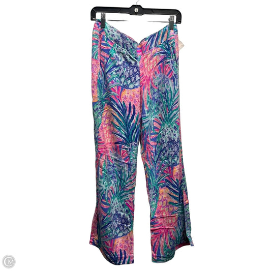 Pants Designer By Lilly Pulitzer In Green & Pink, Size: S