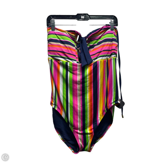 Swimsuit By Trina Turk In Pink & Yellow, Size: 14