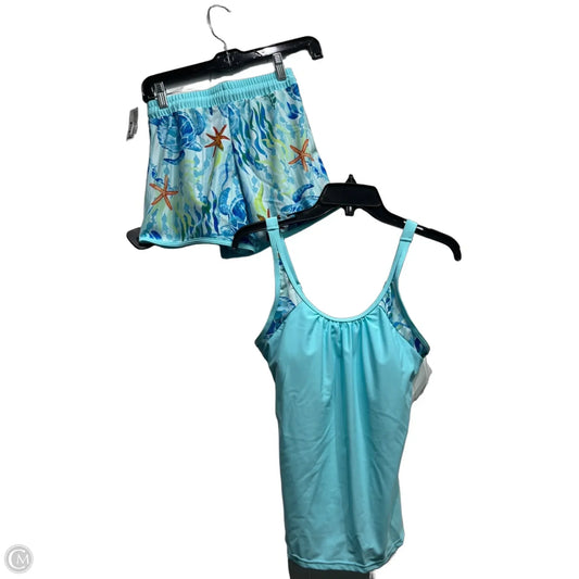 Swimsuit 2pc By Clothes Mentor In Blue & Green, Size: S