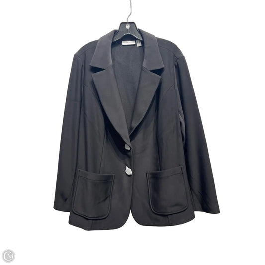Blazer By Susan Graver In Black, Size: 1x