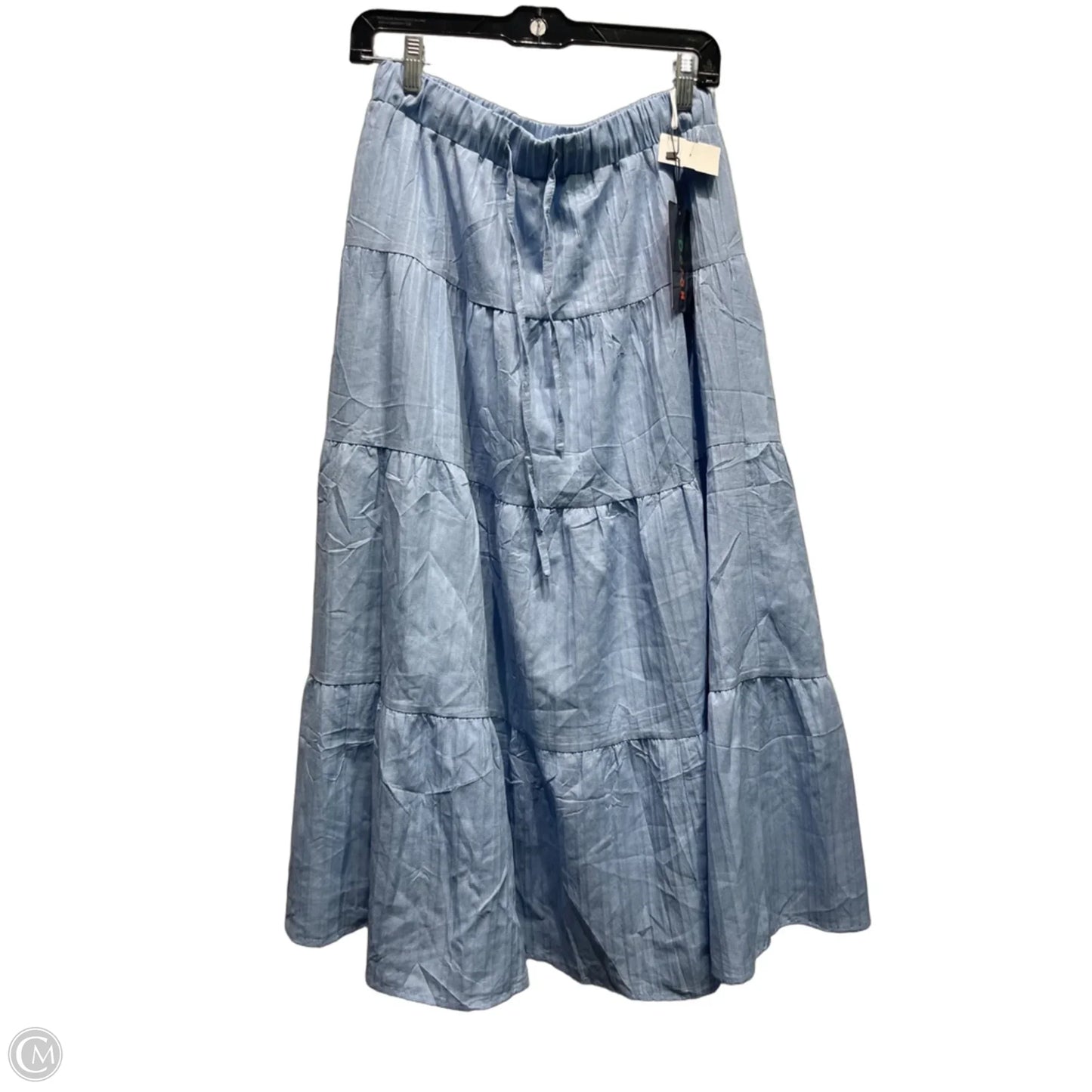 Skirt Maxi By DERAX In Blue, Size: L