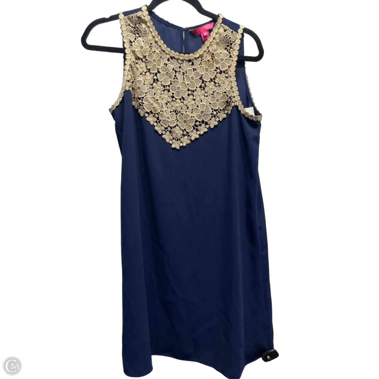 Dress Designer By Lilly Pulitzer In Blue & Tan, Size: 6