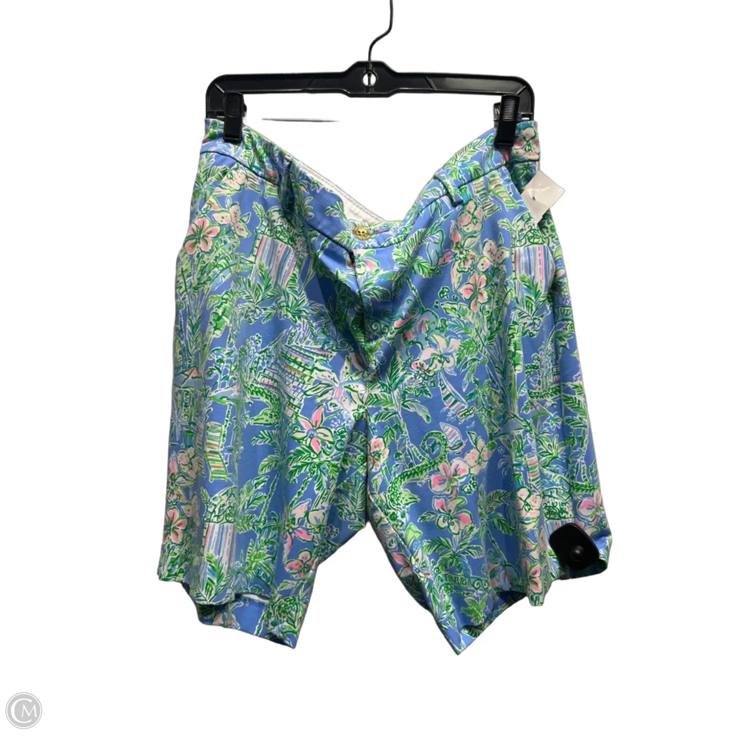 Shorts Designer By Lilly Pulitzer In Blue & Green, Size: 16