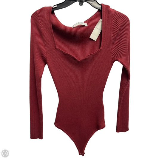 Bodysuit By Abercrombie And Fitch In Red, Size: M