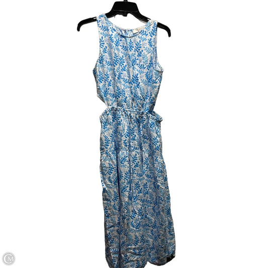 Dress Casual Maxi By Loft In Blue & White, Size: S