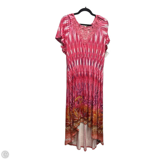 Dress Casual Maxi By One World In Pink, Size: Xl