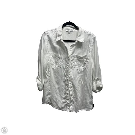 Top Long Sleeve By Chicos In White, Size: 12