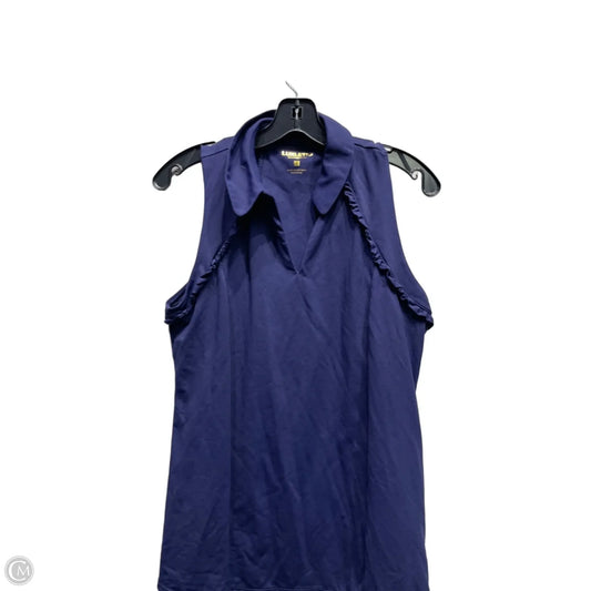 Top Sleeveless Designer By Lilly Pulitzer In Blue, Size: L